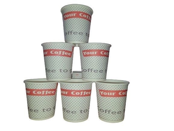One Time Use Paper Coffee Cup 100ML--100 piece