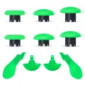 Replacement Thumbsticks Joysticks Cap For PS5 Edge Dualsense Controller and 4 Paddles Green Color. 