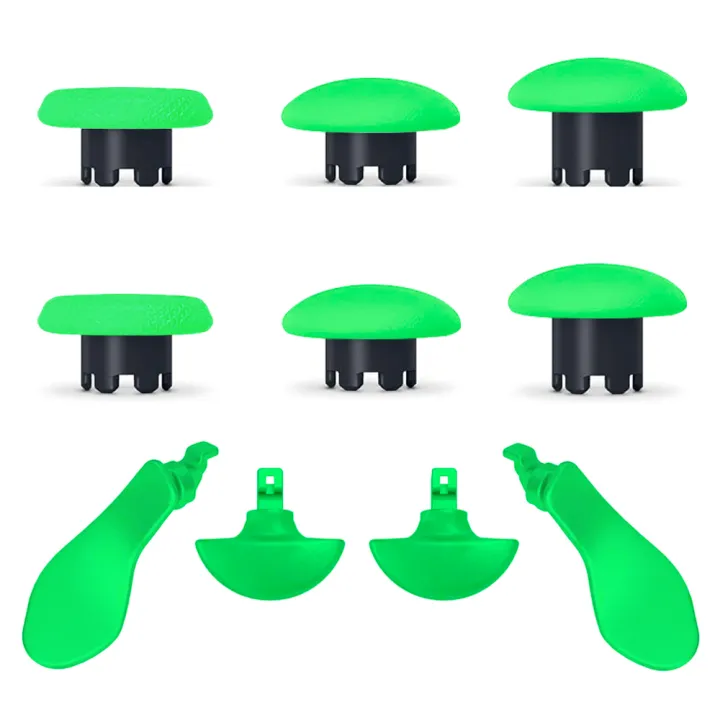 Replacement%20Thumbsticks%20Joysticks%20Cap%20For%20PS5%20Edge%20Dualsense%20Controller%20and%204%20Paddles%20Green%20Color%20-%20Image%205