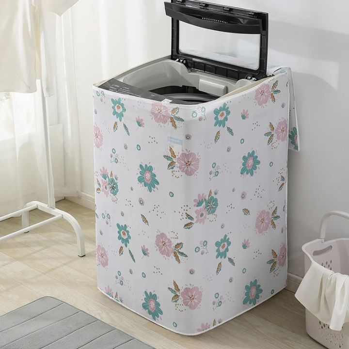 PEVA%20Washing%20Machine%20Cover%20Waterproof%20Smooth%20Dust%20Covers%20Multi-function%20Household%20Print%20Recyclable%20Washroom%20High%20Quality%20New%20-%20Image%203