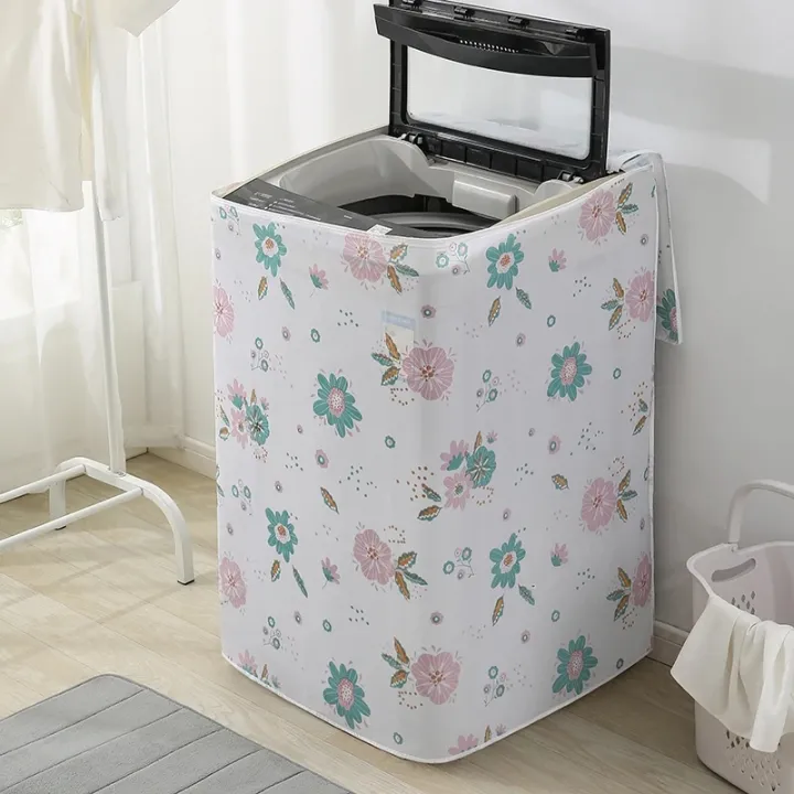 PEVA%20Washing%20Machine%20Cover%20Waterproof%20Smooth%20Dust%20Covers%20Multi-function%20Household%20Print%20Recyclable%20Washroom%20High%20Quality%20New%20-%20Image%203