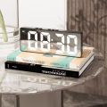 LED Mirror Table Clock Digital Alarm Snooze Display Time Desktop Electronic Table Clocks Desktop Clock. 