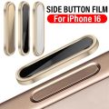 Phone Side Camera Button Film Metal Protector Sticker For IPhone 16 16Plus 16Pro MAX Control Button Aluminium Alloy Stickers. 