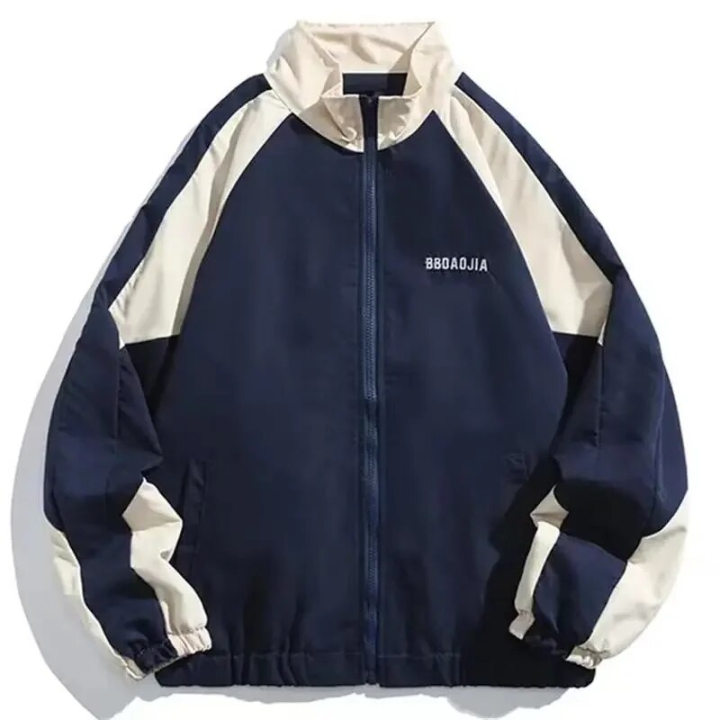 Hip Hop Varsity Jacket Men High Street Patchwork Color Block Windbreaker Outerwear Coats Spring Autumn Thin College Jackets Male