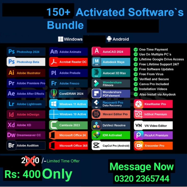 Android Software Tools Name 150 Software Collection for PC & Android | Utility, Business, Editing ...
