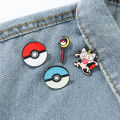 4 Pcs Cartoon Animal Brooch Fashion Red Blue Elf Ball Enamel Pin Wand Metal Badge Backpack Clothing Jewelry  for Friends. 