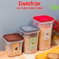 Crunch Jar Airtight container with lid kitchen accessories food storage air tight storage jars canister for snacks dry fruits lentils storage etc. 