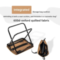 MOUNTAINHIKER Camping Portable Folding Stool Ultra-light Aluminum Alloy Storage Chair Mini Fishing Chairs Picnic Light Furniture. 
