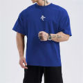 Men Loose Oversized Short Sleeved T-Shirt Men Summer Mesh Sports Training T-Shirt Quick-Dry Running Tops Fitness Clothes.