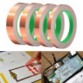 Copper Tape Double-Sided Conductive Copper foil tape for Stained Glass Conductive Tape for Guitar EMI Shielding Crafts. 
