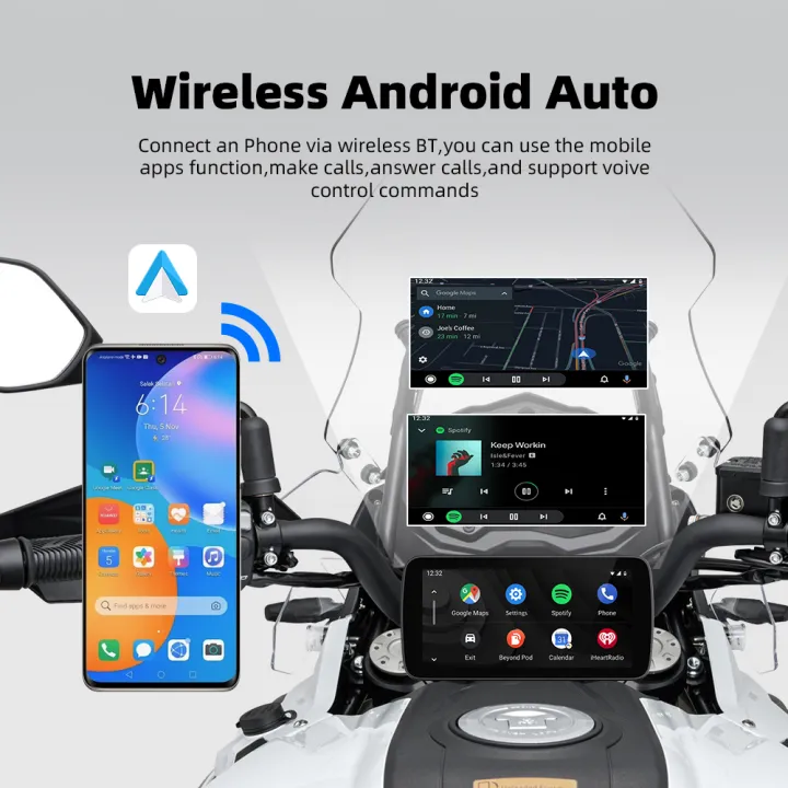 EKIY%206.25"%20Portable%20Digital%20Motorcycle%20Dashboard%20%20Navigation%20Removable%20Display%20Screen%20Wireless%20CarPlay%20Moto%20Android%20Auto%20TPMS%20-%20Image%204