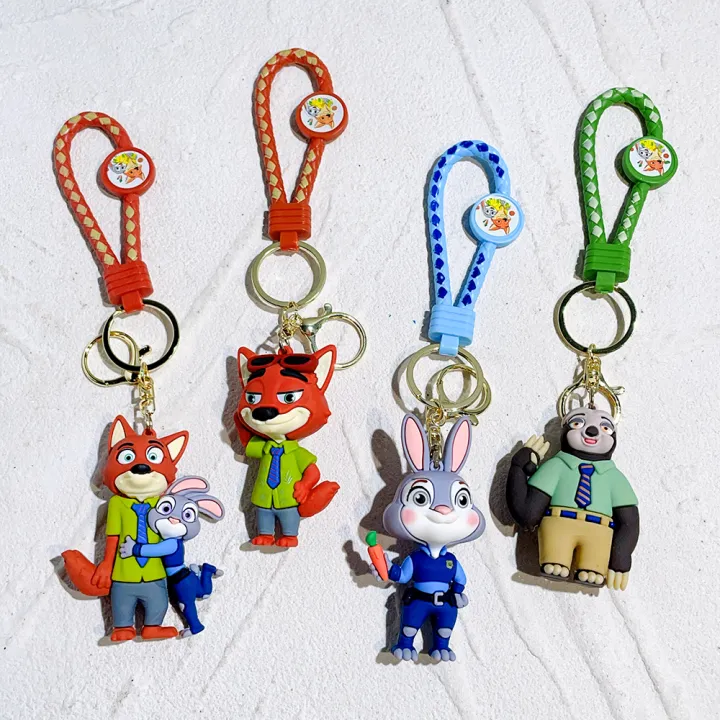 Zootopia%20Keychain%20Set%20Judy&%20Nick%20Wilde%20PVC%20Figure%20Keychain,%20Disney%20Movie%20Character%20Key%20Ring,%20Animal%20Cartoon%20Bag%20Charm%20%20-%20Image%202