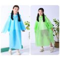 High Quality Vacuum Compression Kids Raincoat Travel Waterproof Rain Coat Thickened Card Packaging One-Piece Raincoat Children.