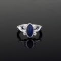 1 pc The Vampire Diaries Rings Elena Gilbert Daylight Rings Vintage Crystal Ring With Blue Lapis FashionJewelry Movies Cosplay. 