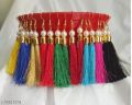 Diy silk thread tassel colourful earrings 20 piece's 10 pair. 
