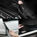 7cm X 10Feet 5D Super Glossy Car door sill anti-collision strip Carbon fiber texture sticker Anti-scratching Protective Tape Car Accessories. 
