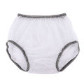 1pc PVC Adult Diaper Cover Elastic Waist Plastic Shorts for Elderly Men And Women Transparent Waterproof Diaper Pants.