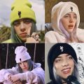 3 colors fashion Billie Eilish beanie knitted winter unisex hip-hop warm hat. 