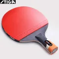 STIGA CARBO 6 Star Table Tennis Racket 5+2 Carbon Ping Pong Paddle for Advanced Fast Attack Both Side Non-sticky Rubbers. 
