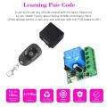 433Mhz Universal Wireless Remote Control Switch DC 12V 1CH Relay Receiver Module RF Transmitter Learning Button Remote Control. 