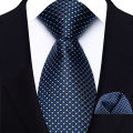 New Design Green Brown Red Necktie Set Polyester Pocket Square Tie Set Classic Polka Dot Tie For Men Daily Wear Shirt Accessor. 