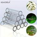 KEMORELA Acrylic Aquarium Decorations Set Fish & Shrimp Shelter Houses Transparent Simulation for Fish Tanks-3/6/10/15PCS Option.