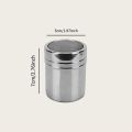 1pc-Silver stainless steel mesh tube type dusters dusting salt shaker spice jar Salt Sugar Pepper Shaker Box Cocoa Icing Powder. 