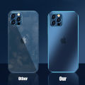 Luxury Plating Transparent Case For iPhone 11 12 13 14 Pro Max Square Frame Silicone X XR XS Max 8 7 Plus Clear Back Cover Case. 