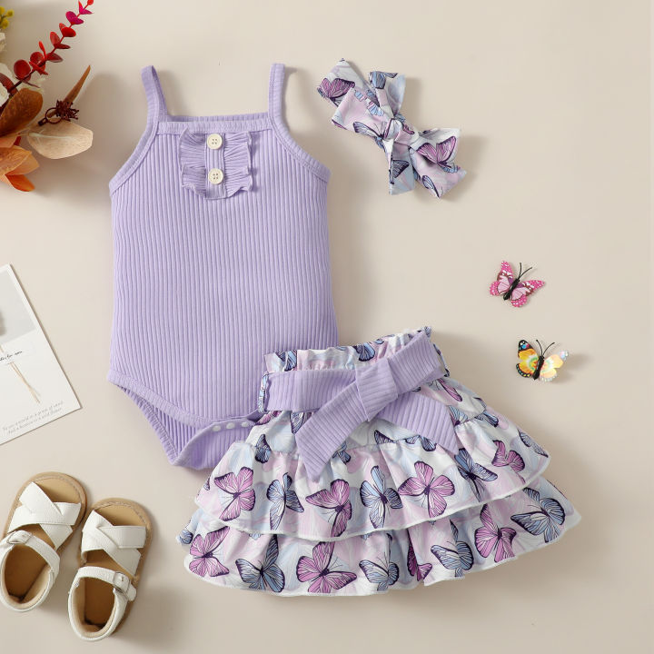 0-2%20Year%20Old%20Newborn%20Baby%20Girls%20Summer%20Sleeveless%20Suspender%20Jumpsuit%20With%20Floral%20Print%20Short%20Skirt%20Cute%20Fashion%20Toddler%20Set%20-%20Image%203