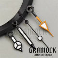 GRAMOCK Men's 29mm GMT 515 Quartz Pink Green Black Blue Watch Dial With Four Watch Hands Luminous Fit RONDA 515 Quartz Movement. 