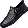 Mens PU Leather Loafers Non Slip Walking Flats Breathable Outdoor Slip on Casual Shoes for Male Work Office Driving Sneakers2. 