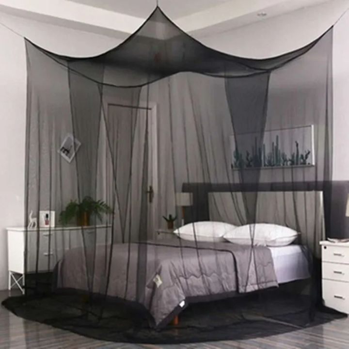 Large%20Four%20Door%20Square%20Mosquito%20Net%20Breathable%20Polyester%20Mesh%20Cover%20Suitable%20for%20Camping%20Insect%20Proof%20Summer%20Tent%20Bed%20Room%20Decor%20-%20Image%202