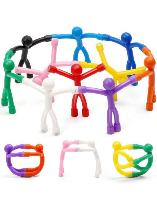 Fridge magnet toys, wall-climbing magnetic figurines, creative figurine hooks, colorful human-shaped magnetic toys for teenage g