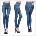 Women Jean Leggings Fitness Pants High Waist Gym Leeggings High Elastic Hip Liftting Fashion Slim Running Cycling Yoga Tights.
