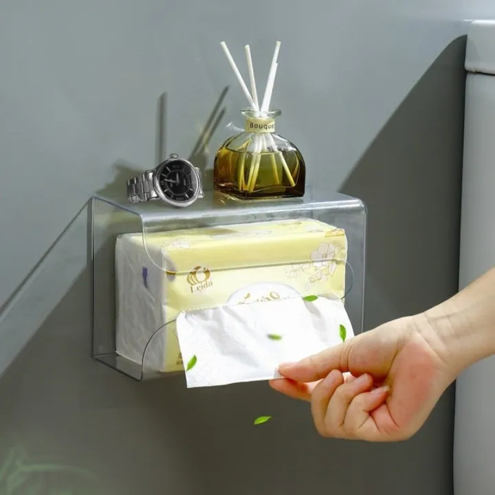 Light%20Luxury%20Face%20Wash%20Towel%20Storage%20Box,%20Tissue%20Box,%20Wall%20Mounted%20Kitchen,%20Bathroom,%20Toilet,%20Bathroom,%20Upside%20Down%20Suction%20Pape%20-%20Image%203