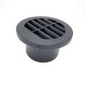 60mm / 75mm / 90mm Diesel Heater Duct Ducting Air Vent Outlet Flat Round Rotatable Connector Black For Car Truck VAN Camper.