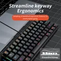 MUCAI MK61 Mechanical Keyboard Portable 61 Keys RGB LED Backlit USB Wired Office/Gaming Keyboards for Mac, Android, Windows. 