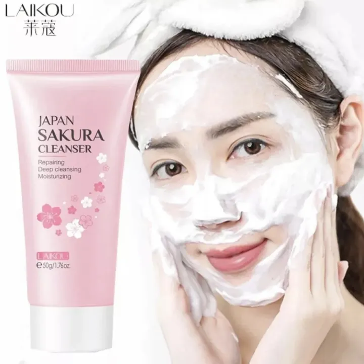 LAIKOU%20Sakura%20Cleanser:%20Refreshing%20Face%20Wash%20for%20Radiant%20Skin%20-%2050g%20-%20Image%204