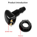 2pcs of Dual Hole Windshield Wiper Nozzles for Most Car Models Suitable for Water Spray and Adjustable Wiper Accessories.