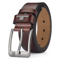 【LEON＇S】 Buckle  Leather Casual Jeans Belt Men High Quality Retro Luxury Male Strap Cintos 3 Colors 2023 NEW. 