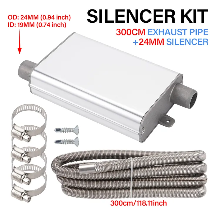 200/300%20cm%20Car%20Air%20Diesel%20Heater%20Stainless%20Steel%20Exhaust%20Pipe%2024mm%20Muffler%20Kit%20Suitable%20for%20Weibost%20Eberspach%20Exhaust%20Pipe%20-%20Image%203