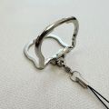 Mobile Phone Lanyard With Cat Shaped Pendant, Universal Foldable Phone Holder Desktop Support Stand. 