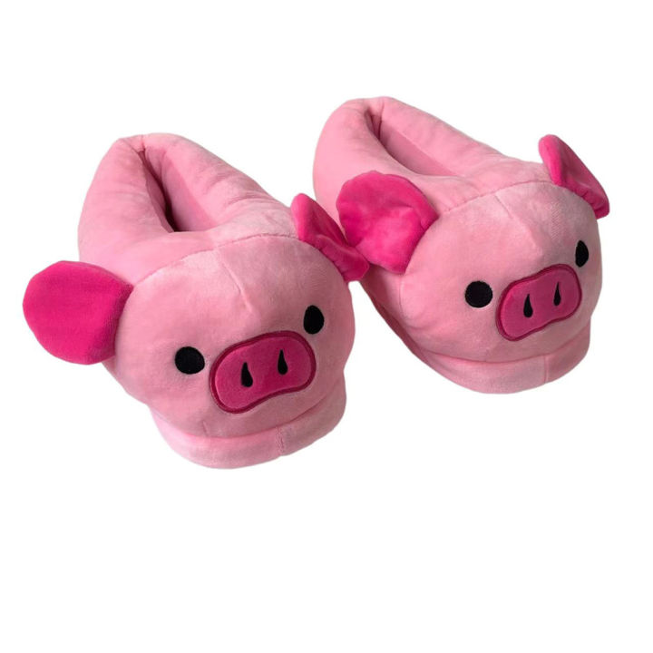 Cute%20Cartoon%20Pig%20Winter%20Warm%20Shoes%20Women%20Heel%20Cover%20Home%20Floor%20Slippers%20Soft%20Fur%20Indoor%20Fluffy%20House%20Bedroom%20Slides%20For%20Girls%20-%20Image%205