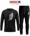 BURNOUT.PK Unisex Summer Wings Printed Full Sleeve  Multicolor Trendy Casual  Breathable fabric T-Shirt & Trouser track suit Outfit for Men & Women. 
