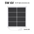 5-50W Sunpower Portable Solar Panel 5V Solar Plate With USB Safe Stabilize Charger For Power Bank Phone Outdoor Camping RV .