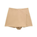 MUJER 2025 Asymmetric Skort For Women Black High Waist Mini Skirt Shorts Women Casual Bermuda Shorts Woman Summer Skirt Shorts. 