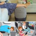 Inflatable Travel Foot Rest Pillow | Adjustable Height Leg Pillow | Make a Flat Bed for Kids and Toddlers | Great for Airplane. 