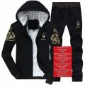 w Shirt: double fleece.
Medium size.
Chest size 19.length 28.
Trouser.length 40.
LARGE: 
chest size 21.length 29.
Trouser.length 41.
X- large.
Chest size 23 .length 30.
Trouser.length 42.
Best for winter.. 