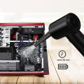 Compressed Air Duster for Computers Protable Cordless Air Blower Computer Cleaning with LED Light for PC Keyboard Crumbs Car.