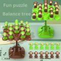 Monkey Balance Tree Focus Balance Training Children's Toys Folding Music Series Parent Child Interactive Board Game. 